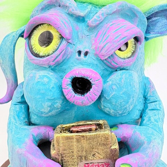 Statue Sculpture Cute Whimsical Monster Basement Dwelling Vintage Gamer Desk Art - Picture 2 of 13